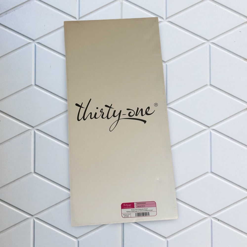 Thirty-One Bunny Ears Keepsake Board